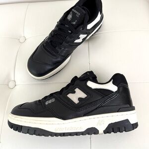 New Balance 550 Panda Black Sneakers